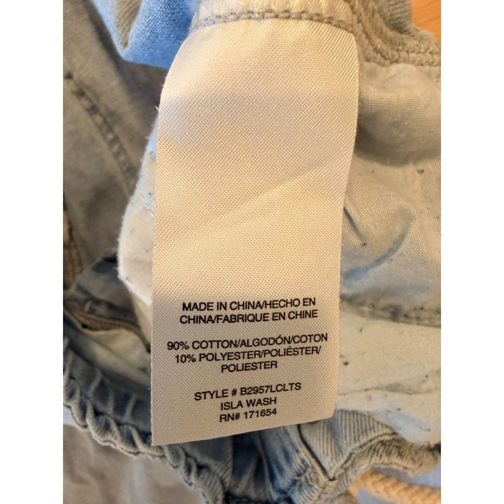Thread & Supply Isla Wash Wide Leg Denim Pants Button Fly Drawstring Coastal M - Picture 4 of 6